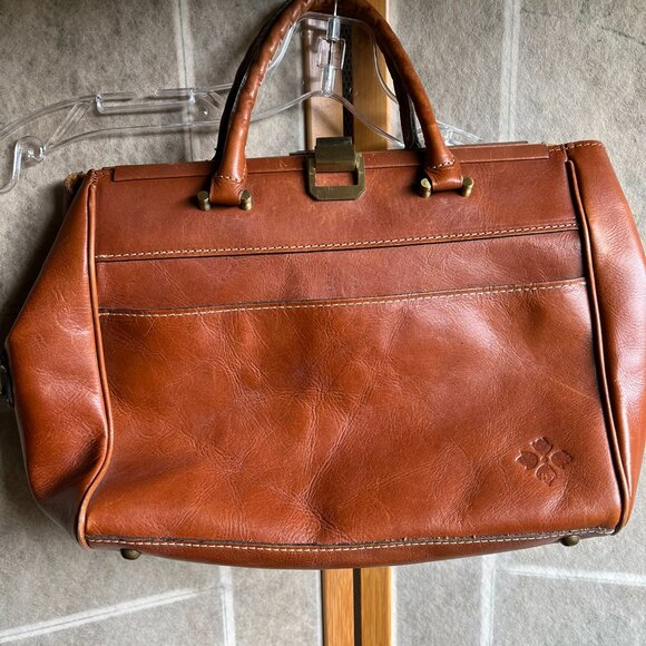 Patricia Nash brown leather satchel - Picture 2 of 4